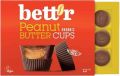 Bett'r Peanut Butter Cups Box, 12x13 g
