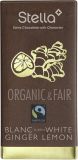 Chocolat Chocolat Stella Chocolat Blanc Gingembre Citron, 100 g