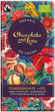 Chocolate and Love Dark Chocolate 70% Kakao & Granatapfel, 80 g