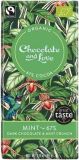 Chocolate and Love Mint Crunch Dark Chocolate 67% Kakao Pfefferminze, 80 g