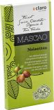 claro Fair Trade Mascao Milchschokolade mit ganzen Haselnüssen, 100g