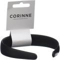 CORINNE Haarreif vegan Diadem wide Plain black