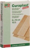 CURAPLAST Wundverband hautfarbig 6 cm x 10 cm, 10 x 10 Stück