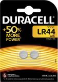 DURACELL Batterie für Uhr + Rechner LR44 1.5V, 2 Stück