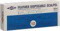 FEATHER Skalpell 1x Nummer 10, 20 Stück