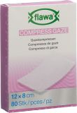 FLAWA compresse gaze coup 8x12cm réd germ 80 pièces
