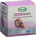 Flawa Nova Quick selbsthaftende elastische Binde hautfarbig 2 x 2,5 cm x 4 m
