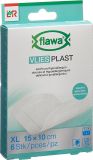 Flawa Vlies Plast Pflasterstrips 10 x 15 cm, 6 Stück
