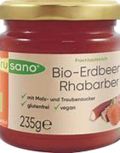 Frusano Erdbeer-Rhabarber Fruchtaufstrich, 235 g