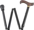 GASTROCK Faltstock 4-fach Alu schwarz Derby, 85-95cm