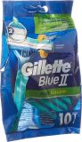 GILLETTE Blue II Plus Einwegrasierer Slalom, 10 Stück