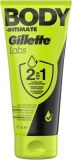 GILLETTE Crème nettoyante et rasante pour le corps et l'intimité Labs, 177 ml