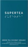 SUPERTEA Green Tea Coconut Organic Sachets, 20 pièces