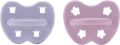HEVEA Schnuller Orthodontic pink lavendel 3-36 Monate, 2 Stück