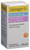 CALCIMAGON D3 comprimés croquer 500/800 orange, 90 pièces