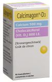 CALCIMAGON D3 comprimés croquer 500/800 citron, 90 pièces