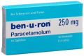 BEN-U-RON suppositoires 250mg enfant, 10 pièces