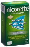 NICORETTE Original pastilles dépôts à mâcher 2mg, 105 pièces