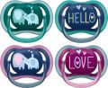 Avent Philips Ultra Air 18M+ éléphant/hello/éléphant/amour, 2 pièces
