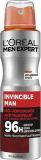 L'Oreal Paris Deo Invincible Man 96h Spray, 150 ml