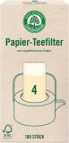 Lebensbaum Papier-Teefilter Gr.4, 100 Stück