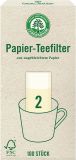 LEBENSBAUM Teefilter Papier Gr. 2 (für 1 l), 100 Stück