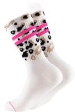 ooley Tennissocken ANIMAL GLITTER Leo allover Neon Pink