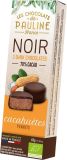 Les Chocolats de PAULINE  Biscuits aux cacahuètes enrobés de chocolat noir et de fleur de sel, 45 g