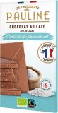 Les Chocolats de PAULINE Chocolat au lait 40% Fleur de sel, 80 g