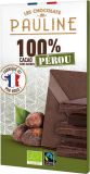 Les Chocolats de PAULINE Schokolade 100% Kakao Peru, 80 g