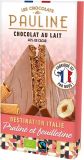 Les Chocolats de PAULINE Tablette de chocolat au lait au nougat aux noisettes et aux crêpes croustillantes, 92 g