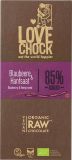 lovechock Chocolat cru aux myrtilles & graines de chanvre84%