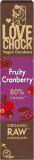 Lovechock Tablette aux canneberges fruitées (80 %), 40 g