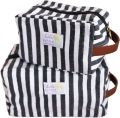 Lili Pepper Blockprint Necessaire Stripe Black SMALL