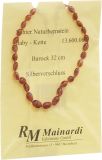 Mainardi Natur Bernstein 32cm Barock Silberverschluss