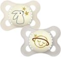 MAM Night Nuggi Silikon 0 - 6 Monate Unisex, 2 Stück