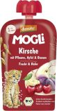 Mogli Snack à presser cerises, prunes, pommes et bananes, 100 g