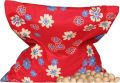 NaturGut Coussin en noyaux de cerises fleurs bleues et blanches, 1 pièce