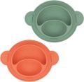 NUBY Assiette d'alimentation en silicone singe, 6 x 1 pièce