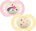 MAM Night lolettes silicone 6-16m Girl, 2 pièces, SPO