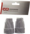 OSSENBERG Krückenkapsel grau 16mm, 1 Paar