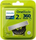 PHILIPS OneBlade 360 Ersatzklingen, 2 Stück