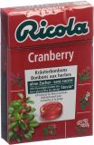 Ricola Cranberry Bonbons ohne Zucker mit Stevia Box, 50 g