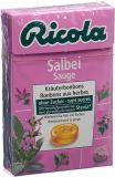 Ricola Salbei Bonbons ohne Zucker mit Stevia Box, 50 g