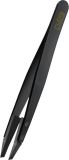 RUBIS Pincette Techno polymère biseauté noire Inox