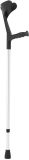  SAHAG béquille ergo soft 76-96cm alu noir,1 paire