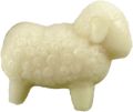 Saling Savon au lait de brebis forme mouton blanc, 85g