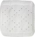 SUNDO tapis de douche 55x55cm caoutchouc blanc