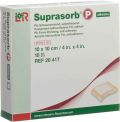 SUPRASORB P pansement mousse 10x10cm adhé 10 pièces