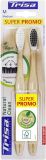 Trisa Natural Clean Holzzahnbürste medium Duo, 2 Stück